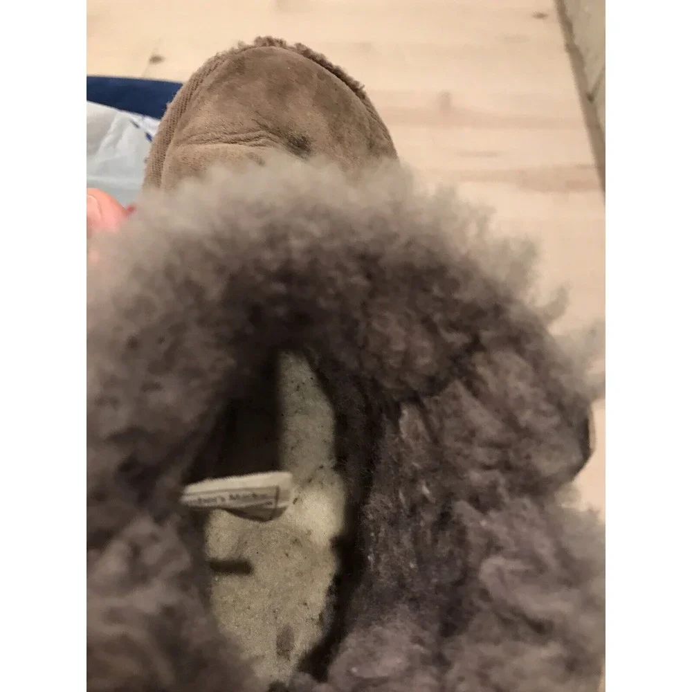 Members Mark sheepskin Fur wool suede leather boots toddlers 12 girls